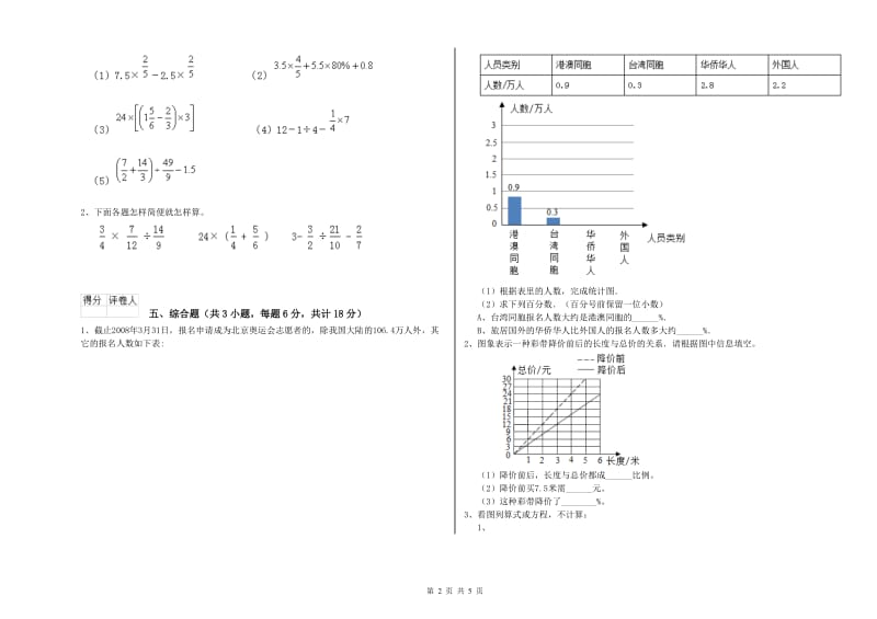 实验小学小升初数学过关检测试卷D卷 沪教版（附答案）.doc_第2页