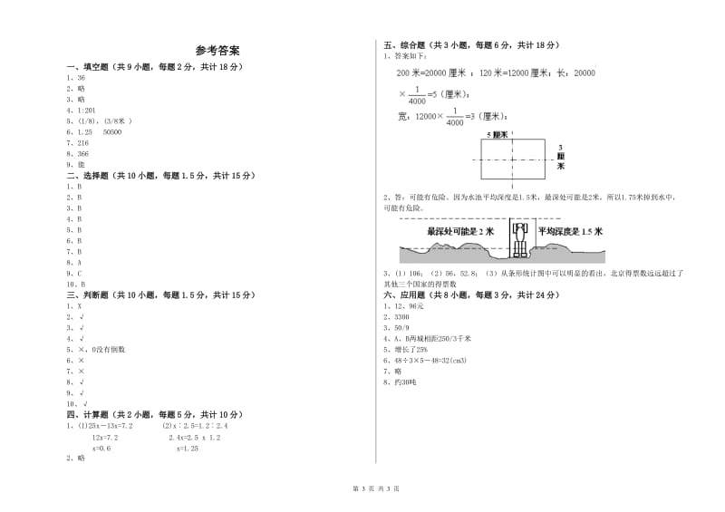 实验小学小升初数学能力测试试题C卷 苏教版（附答案）.doc_第3页