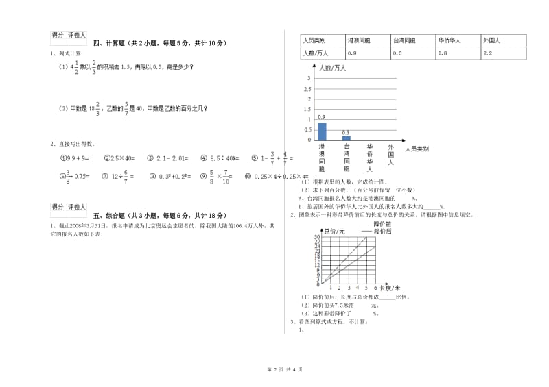 实验小学小升初数学强化训练试题D卷 浙教版（含答案）.doc_第2页