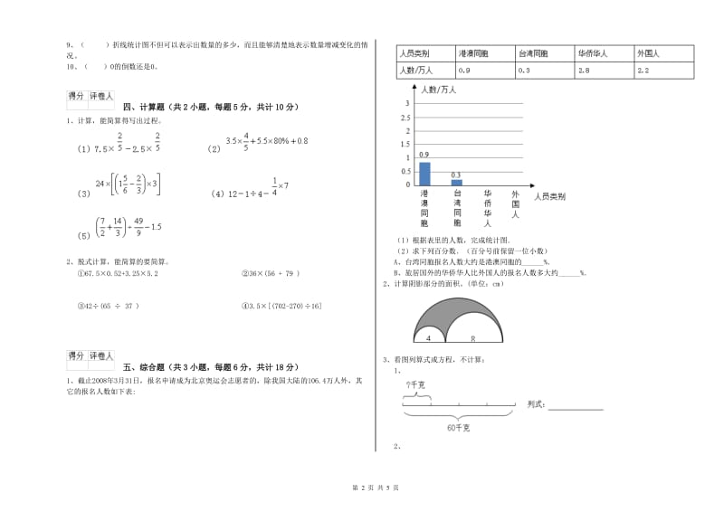 山东省2019年小升初数学能力检测试题B卷 附答案.doc_第2页