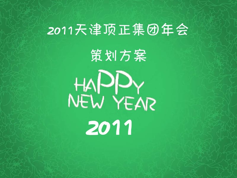 天津顶正集团年会活动策划方案_第1页