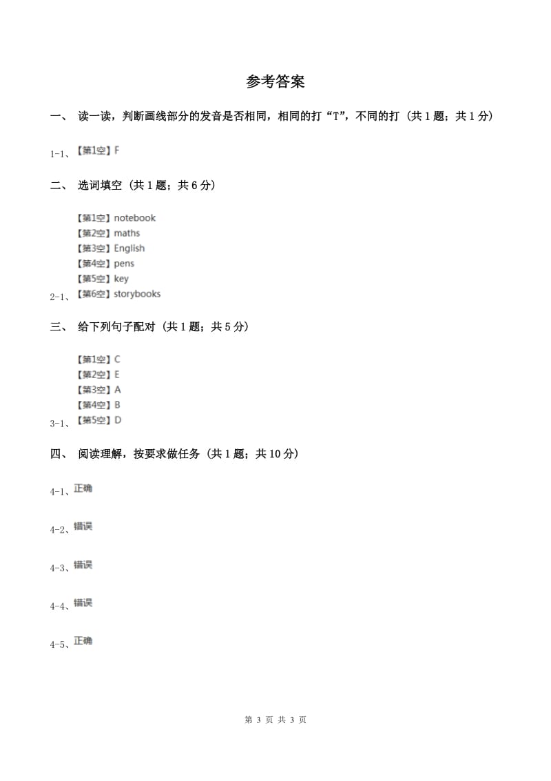 牛津上海版（深圳用）2019-2020学年小学英语六年级下册Unit 1 You and me B同步练习B卷.doc_第3页