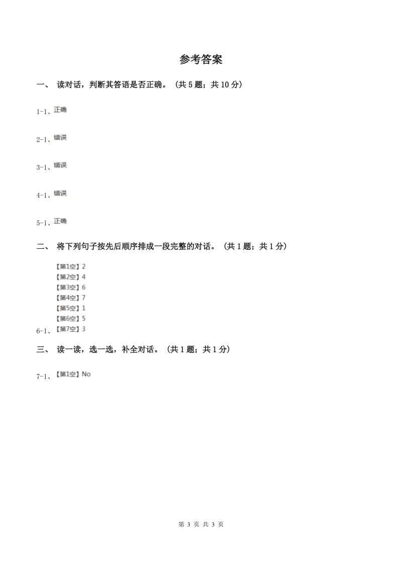 外研版（一起点）小学英语一年级上册Module 2 Unit 2 Im a boy 同步练习3C卷.doc_第3页