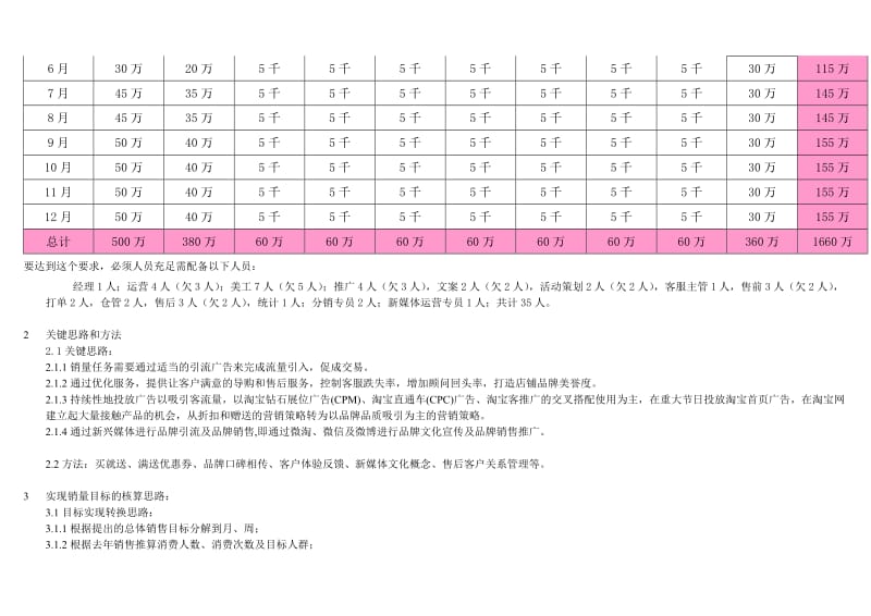 2014年电商公司电商部运营计划_第2页