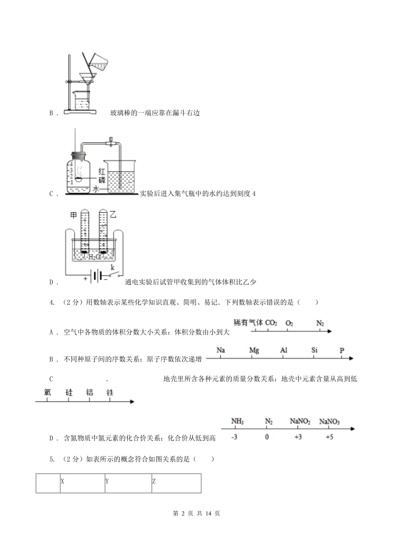 沪教版九年级上学期第二次月考化学试卷（II ）卷.doc_第2页