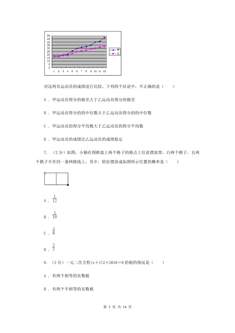 浙教版2020年数学中考模拟试卷5F卷.doc_第3页