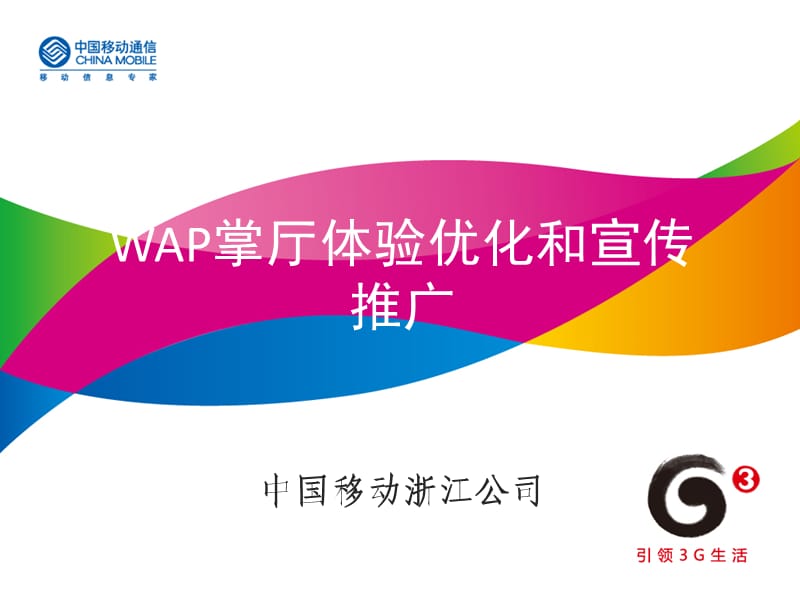 WAP渠道体验优化和宣传推广(浙江公司).ppt_第1页