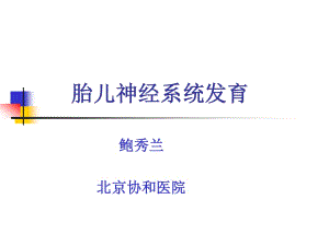 cdc講稿胎兒神經(jīng)系統(tǒng)發(fā)育.ppt