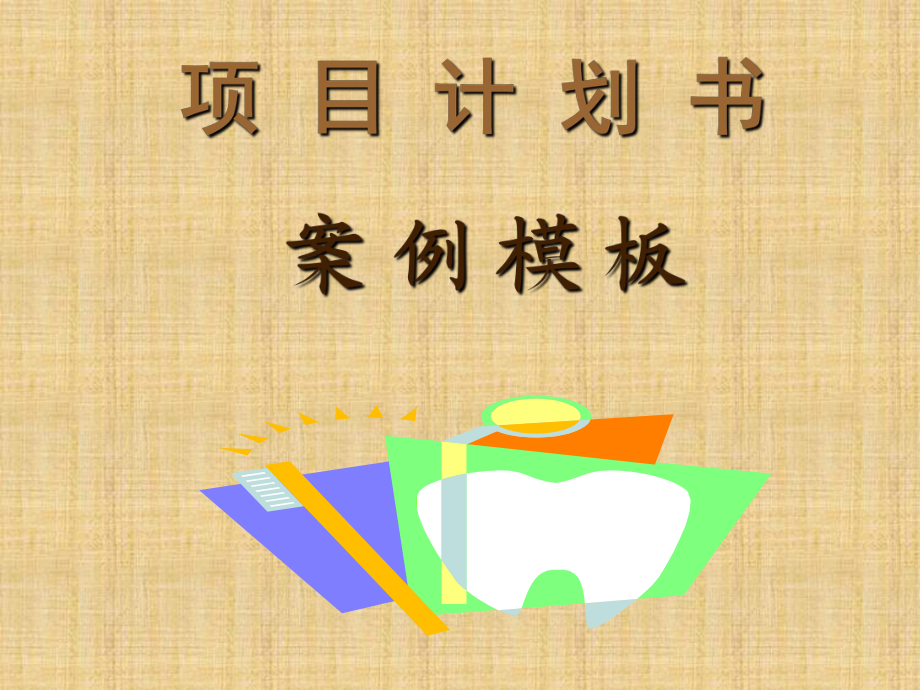 PMP项目计划书案例模板.ppt_第1页