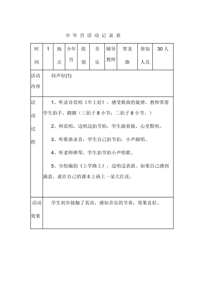 乡村少年宫活动记录.doc_第1页