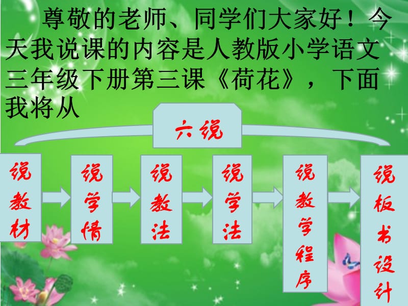 说《荷花》说课稿的PPT.ppt_第2页