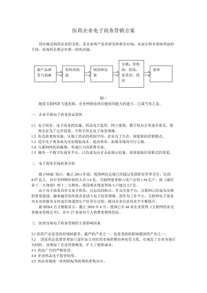 醫(yī)藥企業(yè)電子商務(wù)營銷方案.doc