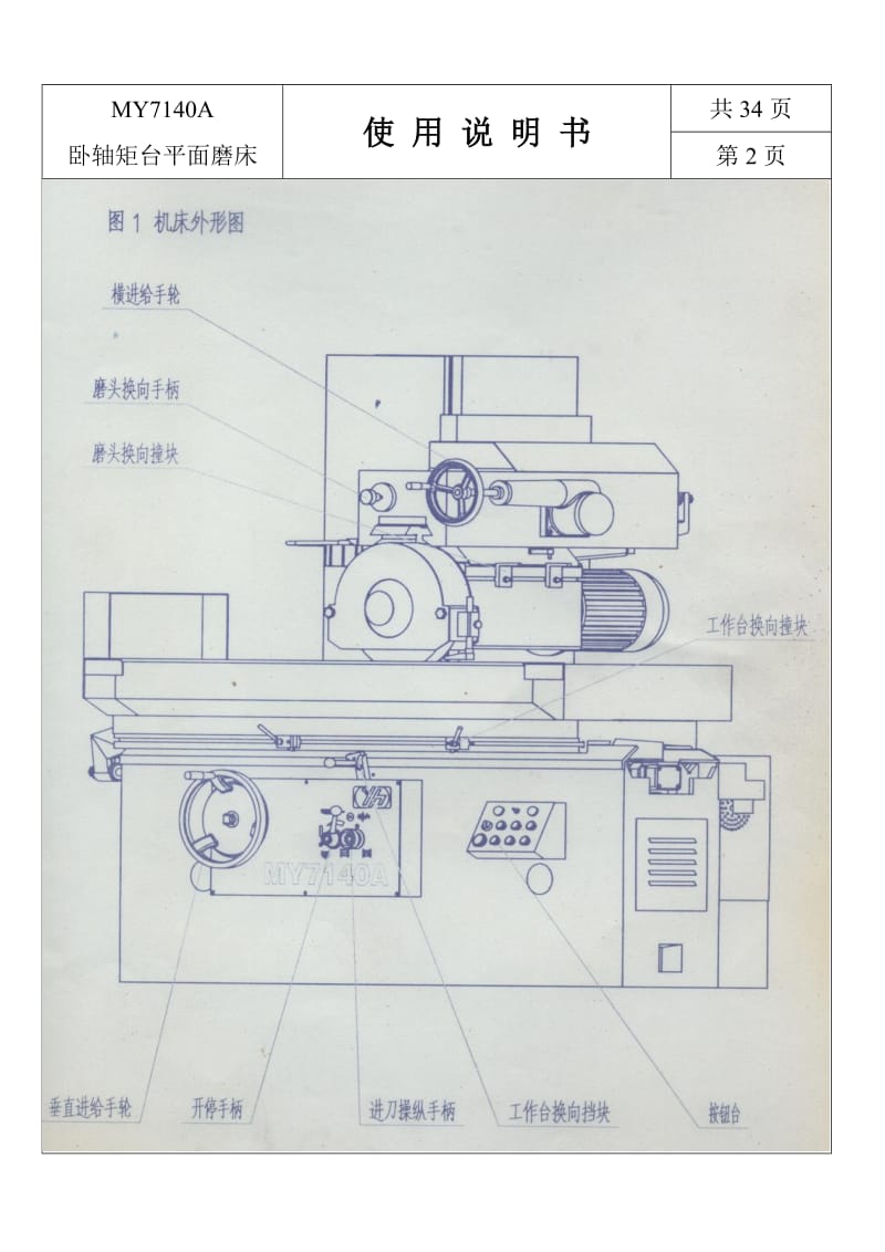 卧轴矩台平面磨床使用说明书.doc_第2页