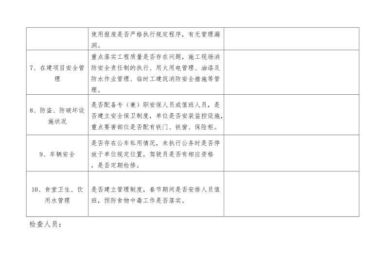 卫生院春节期间安全生产隐患检查表.doc_第2页