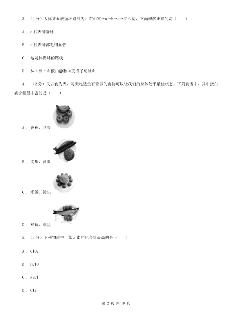 华师大版2019-2020学年上学期九年级科学期末模拟测试卷A卷.doc_第2页