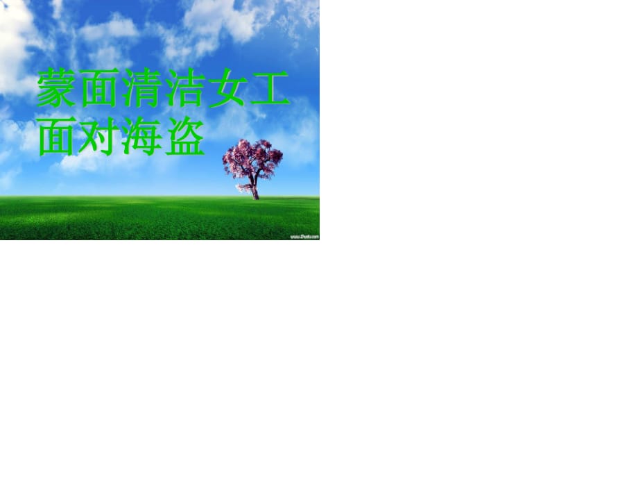 蒙面清洁女工面对海盗.ppt_第1页