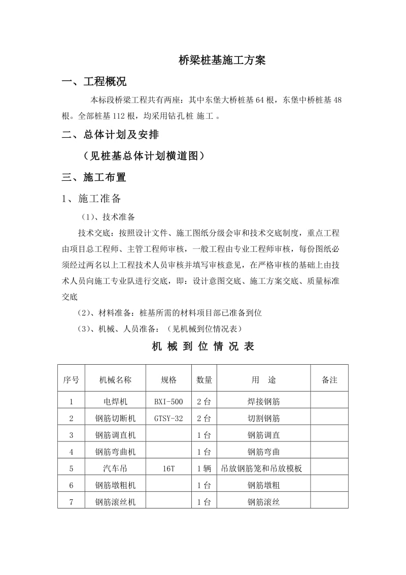 东堡大桥及中桥专项方案桥梁桩基施工方案.doc_第1页