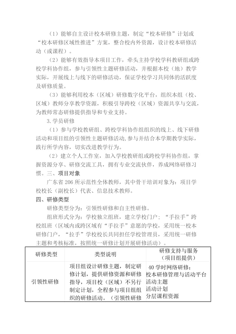 广东省校本培训示范校网络研修试点执行方案.doc_第2页