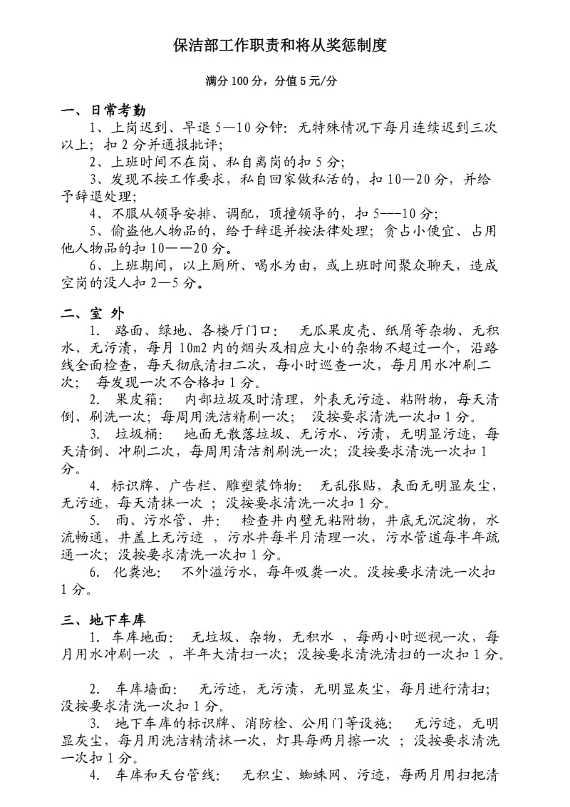 保洁部绩效考核方案.doc_第1页