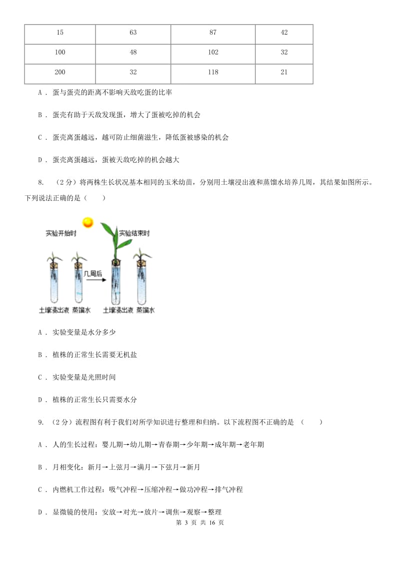 2019-2020学年七年级上学期联谊会质量调研试卷（II）卷.doc_第3页