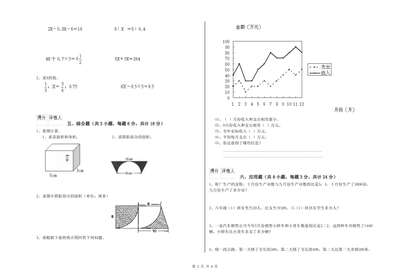 浙江省2019年小升初数学强化训练试题B卷 含答案.doc_第2页