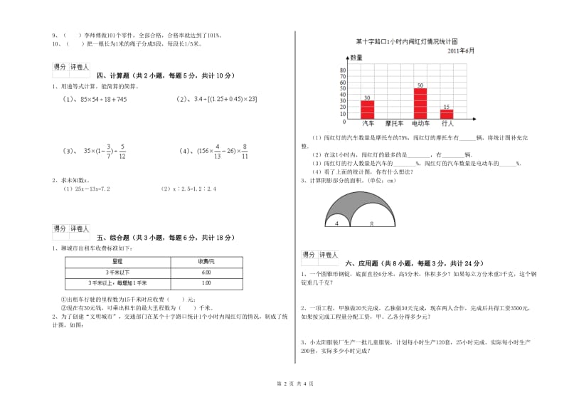 江苏省2019年小升初数学能力检测试题A卷 含答案.doc_第2页