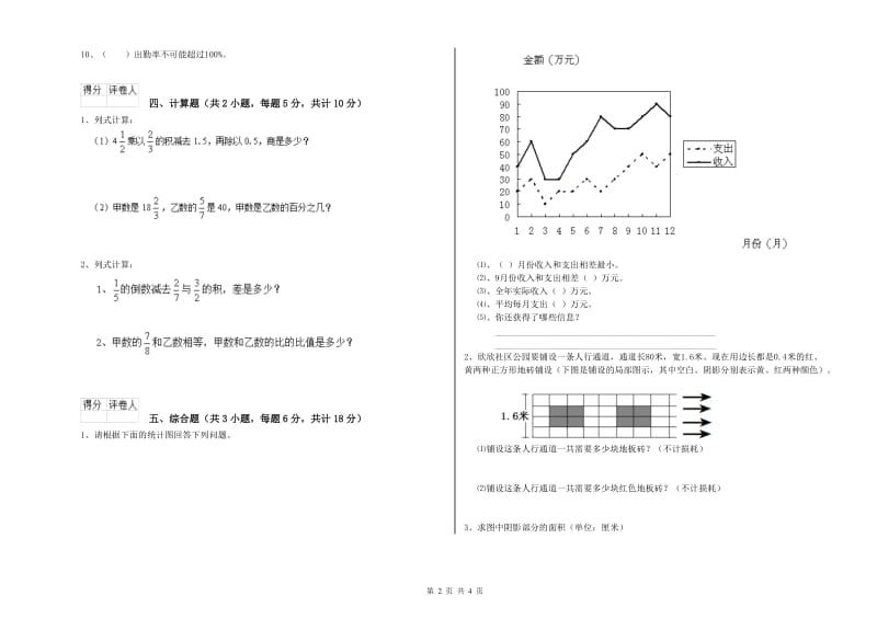 河北省2019年小升初数学综合练习试卷C卷 附答案.doc_第2页