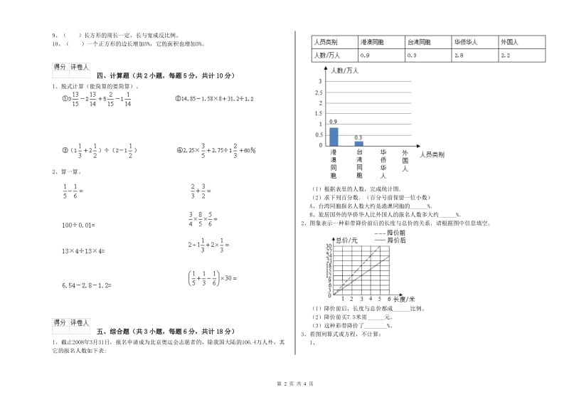 河南省2020年小升初数学自我检测试题B卷 附答案.doc_第2页