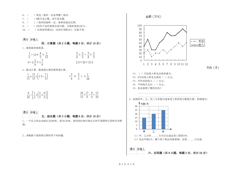 河南省2019年小升初数学能力检测试题B卷 附解析.doc_第2页