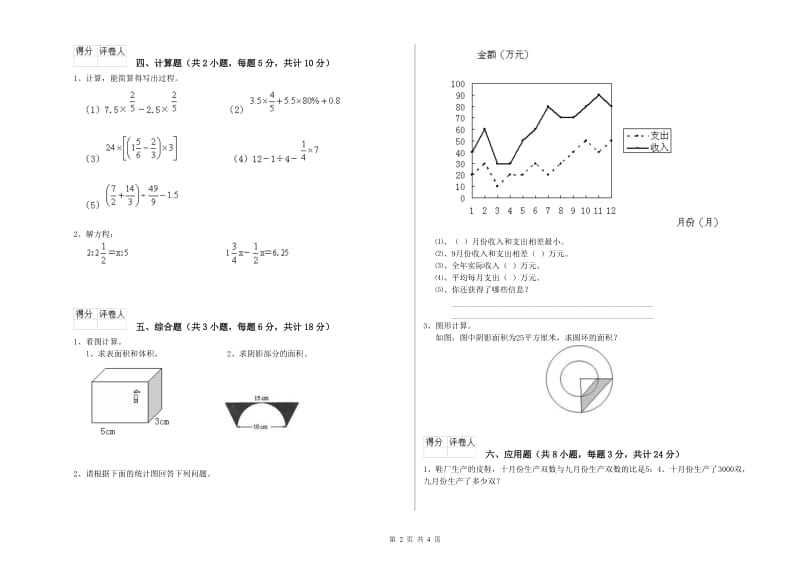 河南省2020年小升初数学每日一练试卷A卷 含答案.doc_第2页