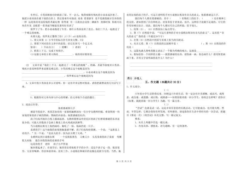 泰州市重点小学小升初语文过关检测试题 附解析.doc_第3页