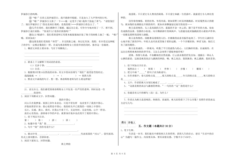 沧州市重点小学小升初语文自我检测试题 含答案.doc_第3页
