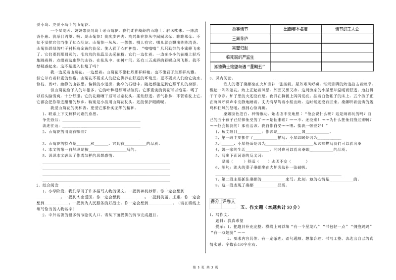 济宁市重点小学小升初语文综合检测试卷 含答案.doc_第3页