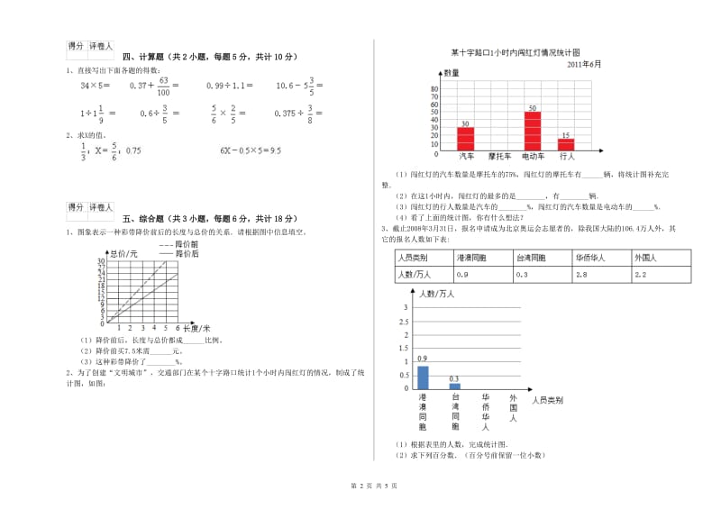 江西省2019年小升初数学全真模拟考试试题C卷 附解析.doc_第2页