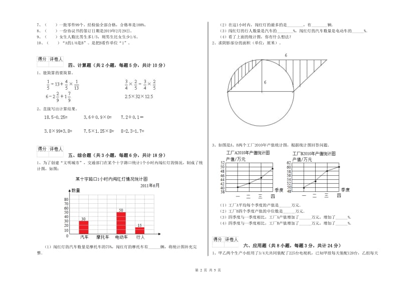 河南省2019年小升初数学全真模拟考试试题A卷 含答案.doc_第2页