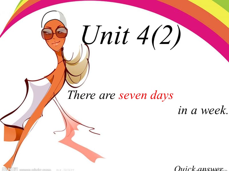 人教版（精通）英語四下《Unit 4 There are seven days in a week》ppt課件4.ppt_第1頁