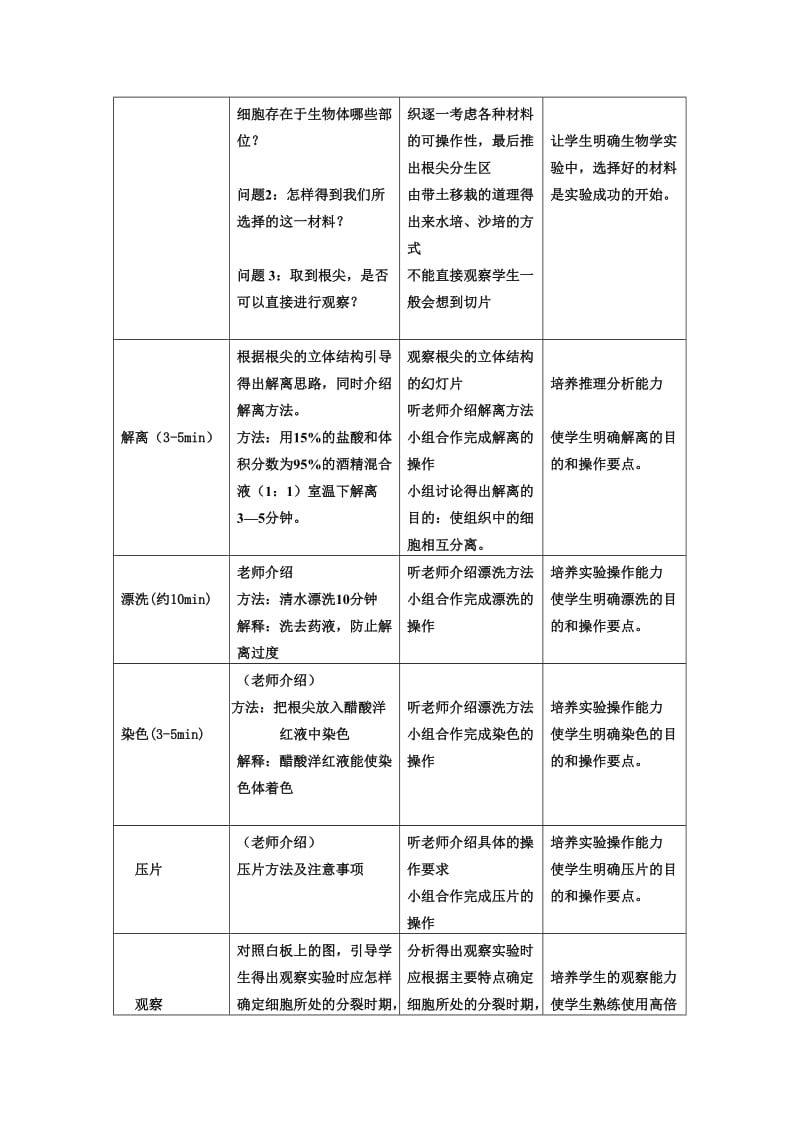 《观察根尖分生组织细胞有丝分裂》教学设计.doc_第3页