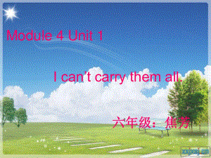 外研版（一起）六下《Unit 1 I can’t carry them all》課件2.ppt