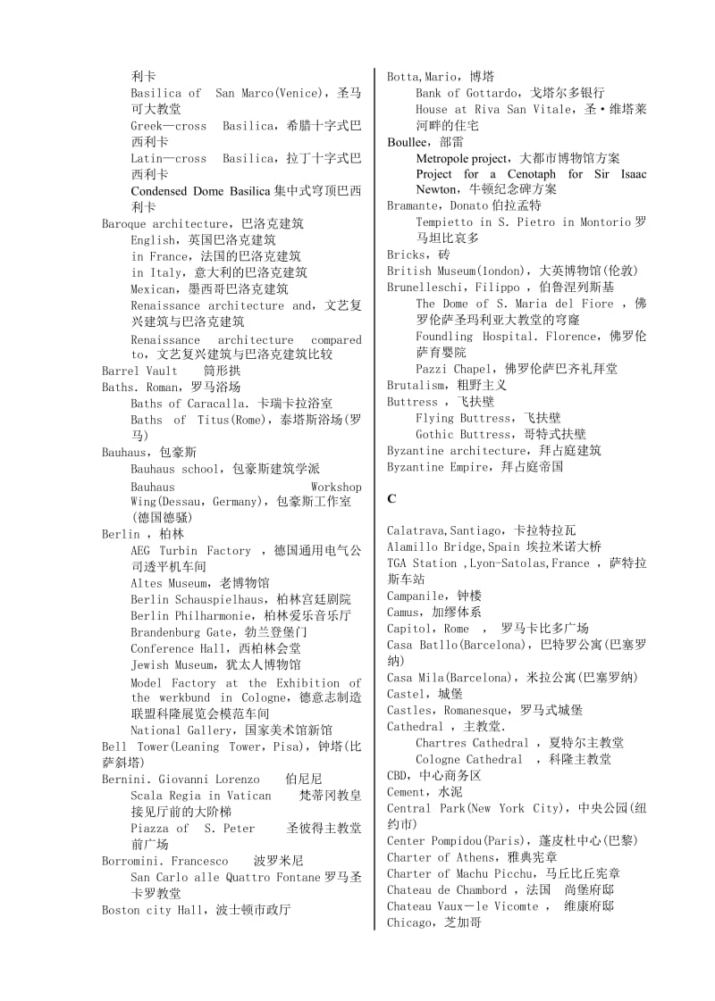 建筑历史名词术语中英索引.doc_第2页