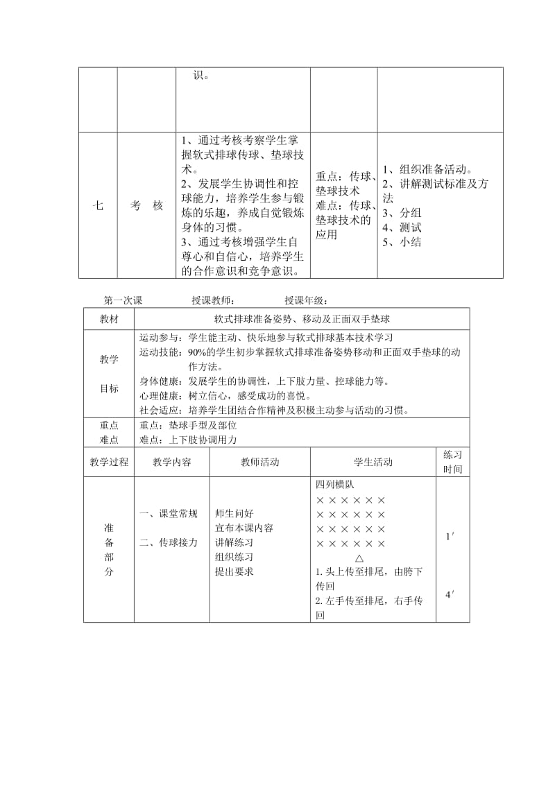 排球课计划及教案.doc_第3页