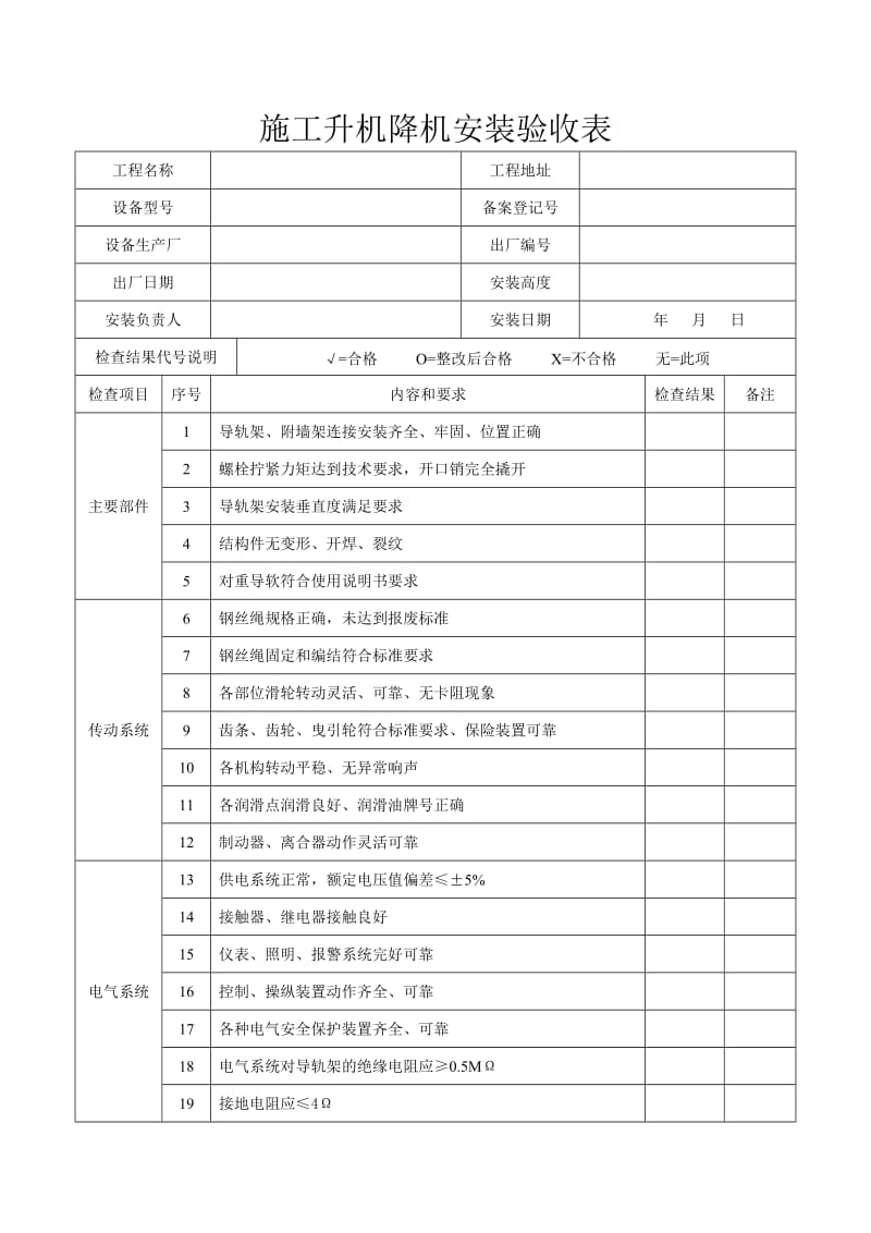 施工升降机安装验收表.doc_第1页