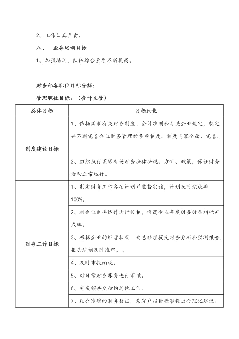 2018年度财务部工作计划及目标.doc_第2页