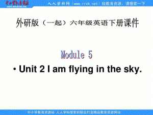 外研版英語六下MODULE 5《Unit 2 I am flying in the sky》ppt課件.ppt