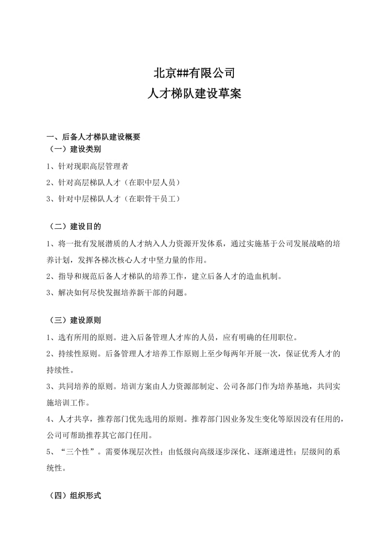 公司人才梯队建设草案.doc_第1页