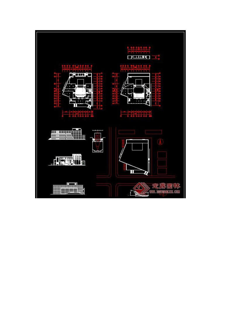 影剧院CAD施工图纸.doc_第2页