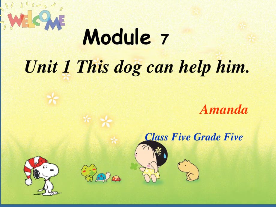 外研版（一起）五上Module 7《Unit 1 This dog can help him》ppt課件2.ppt_第1頁(yè)