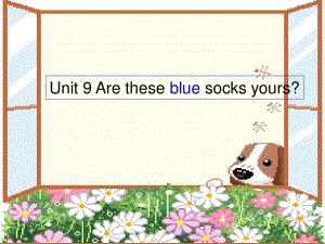 廣東版(開心)四下《Unit 9 Are these blue socks yours》ppt課件1.ppt