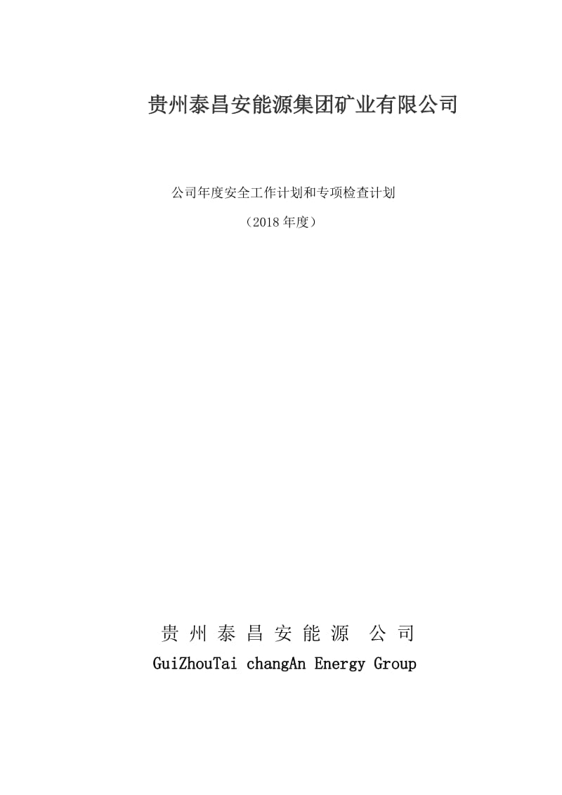 公司年度安生产计划和专项检查计划.doc_第1页