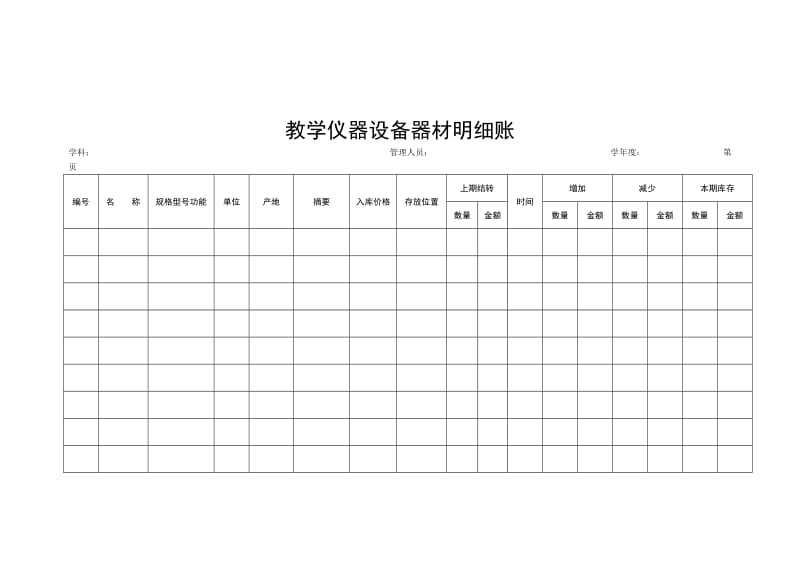 中小学教学仪器设备器材账册样表.doc_第2页