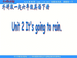 外研版英語六下MODULE 2《Unit 2 It`s going to snow in Harbin》ppt課件之一.ppt